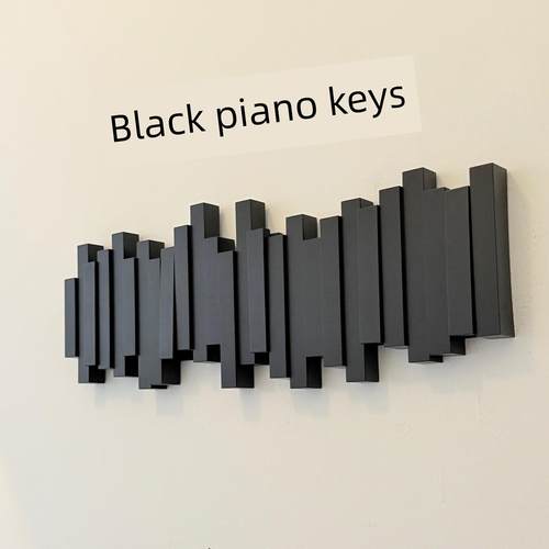 钢琴键钩，入口键钩，衣服钩，墙钩，创意入口门衣架存放，无打孔