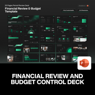 25页绿色金融财务预算商务企业商业计划书数据分析图表ppt模板