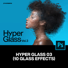 10款半透明磨砂条纹水滴雪花波浪裂纹装饰玻璃特效ps动作插件模板