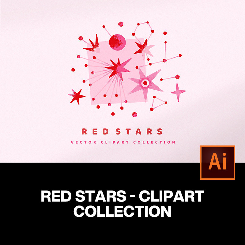 时尚抽象艺术粉红色宇宙星座天体行星天文图案插图插画ai设计素材