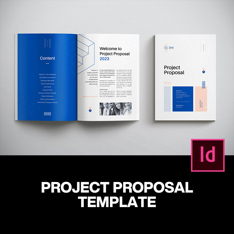 16页a4现代公司企业画册商业项目介绍手册杂志排版设计id版式素材