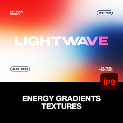 24款酸性弥散光感噪点晕染渐变科技海报Banner背景图片设计素材