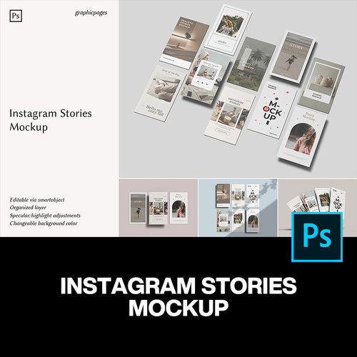 12款iPhone手机ins公众号推文ui界面设计作品展示效果图ps样机