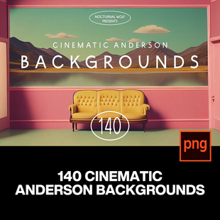 140款60年代复古美学电影场景抽象几何超现实主义背景图片素材