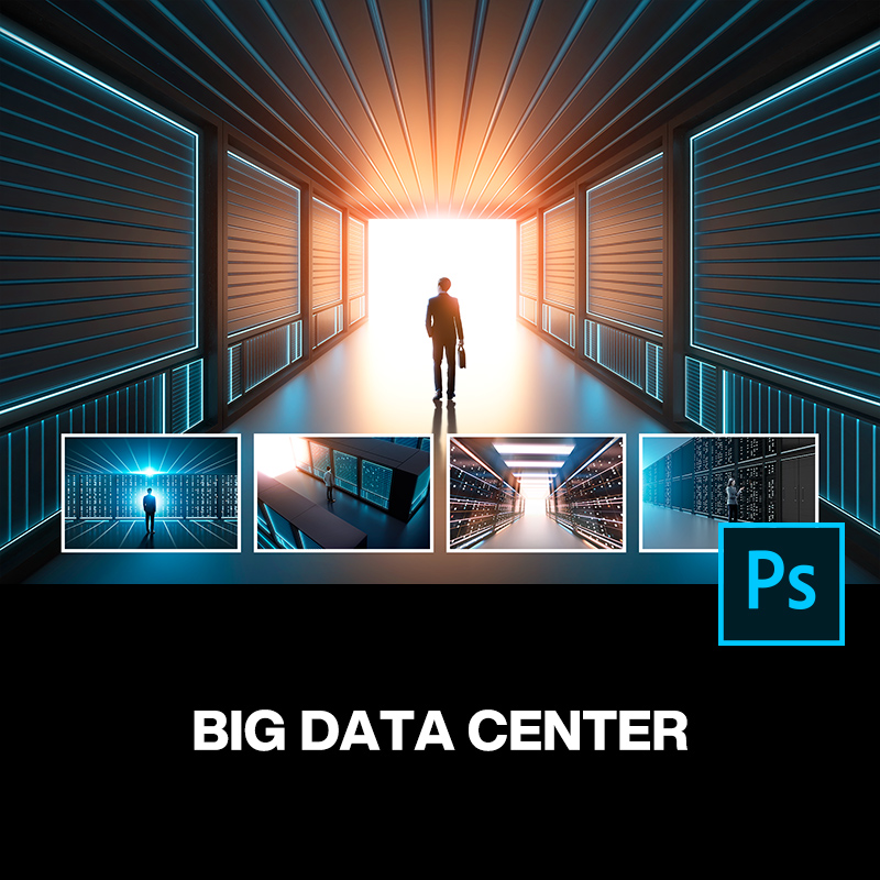 17款未来科幻大数据库管理系统商业科技主视觉海报ps分层设计素材