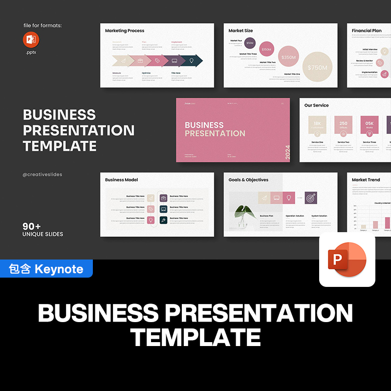 90页企业公司商业谈判提案合作市场分析图表培训简报专业ppt模板