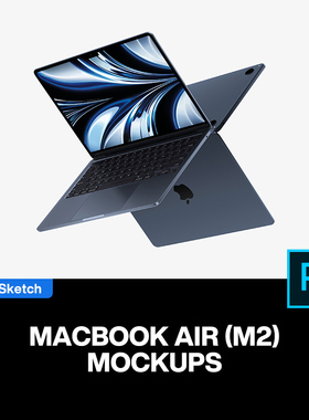 20款Macbook苹果air笔记本电脑网站ui界面设计作品贴图ps样机素材