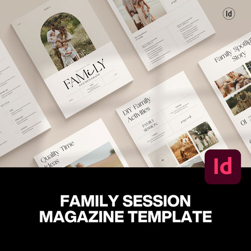 24页A4竖版时尚简约摄影杂志画册相册作品集排版设计id版式模板