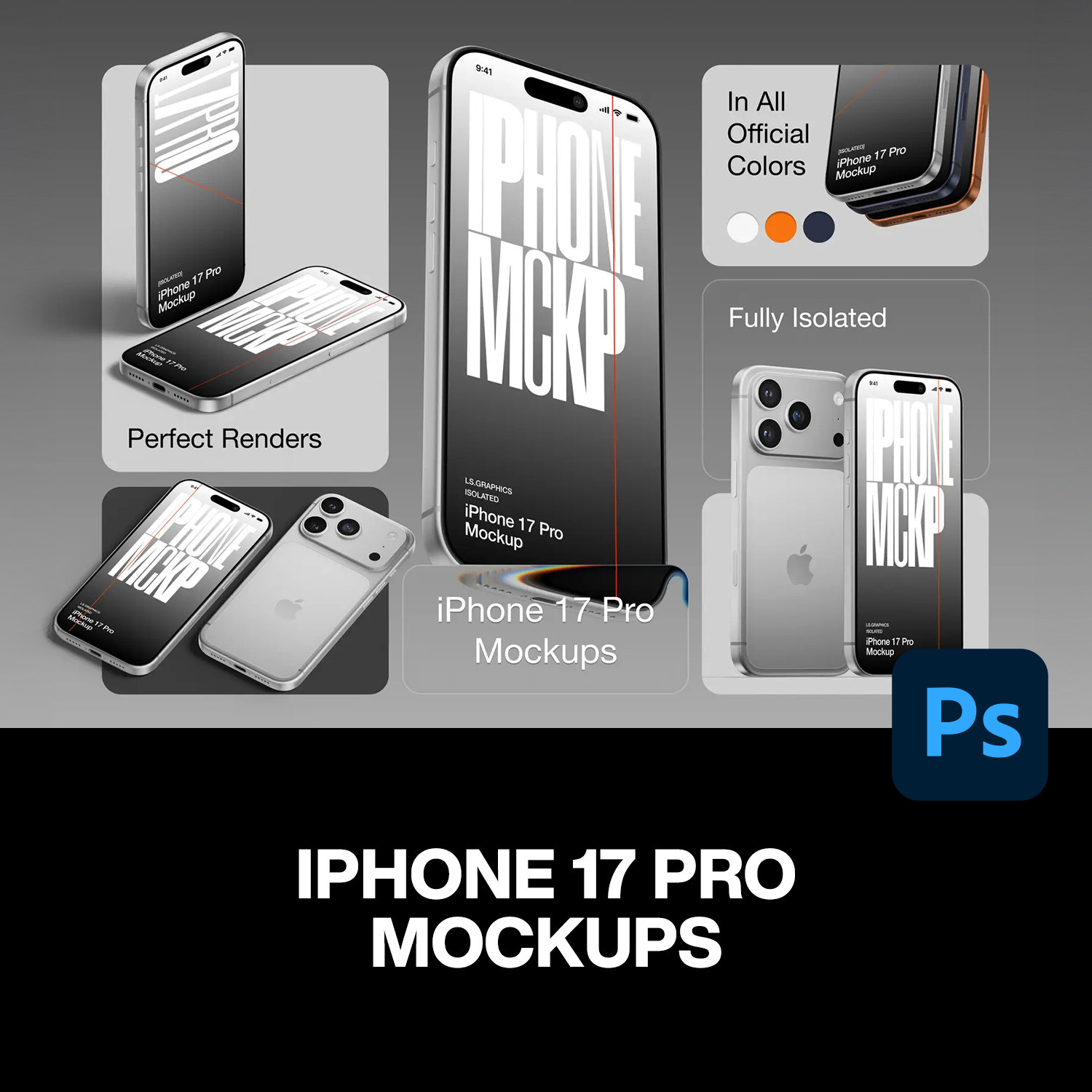 多配色iPhone17 Pro广告海报ui设计App作品展示效果图ps样机素材,商务/设计服务,设计素材/源文件,淘宝优惠券,粉丝福利购,淘宝优惠卷