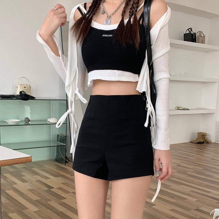 实拍实价高腰黑色百搭打底裤女可外穿紧身弹力高腰防走光安全靴裤