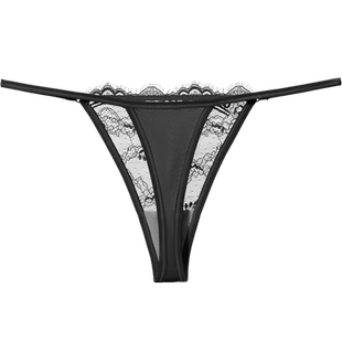 蕾丝内裤女士纯棉裆抗菌性感纯欲无痕丁字裤火辣2025新款高级勾人