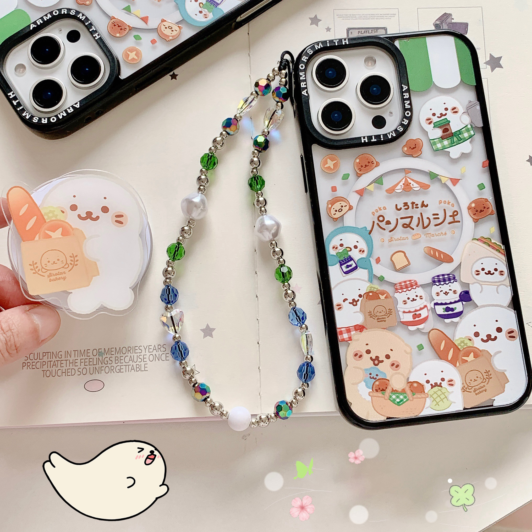 Sirotan小海豹磁吸支架适用iPhone16pro强磁吸手机壳苹果15promax透明13/14Magsafe12pm无线充电11plus防摔套
