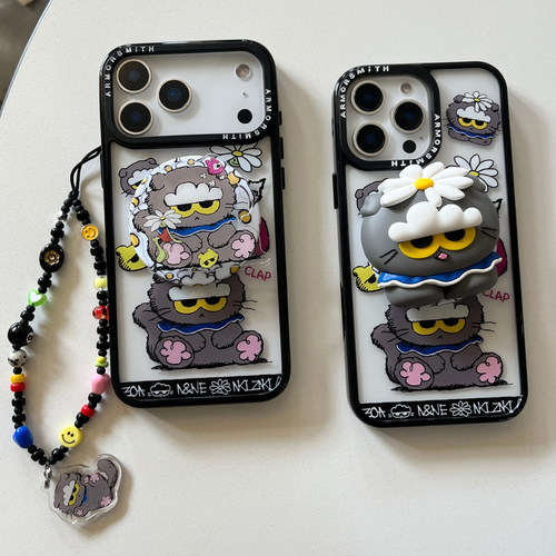 权志龙ZOA猫硅胶磁吸支架适用iPhone17promax强磁手机壳苹果16pro防摔15pm个性17air无线充电plus可爱保护套