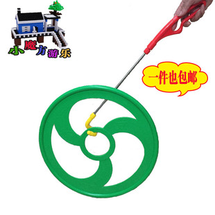 幼儿园户外体育运动儿童手推地龙圈滚铁环玩具塑料感统器材风火轮