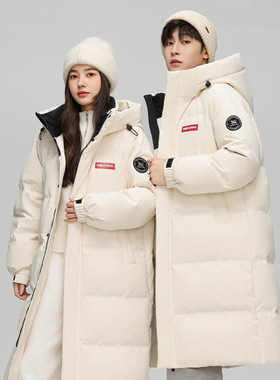 2025年冬季新款过膝连帽中长款男女棉服宽松加厚保暖情侣棉衣外套
