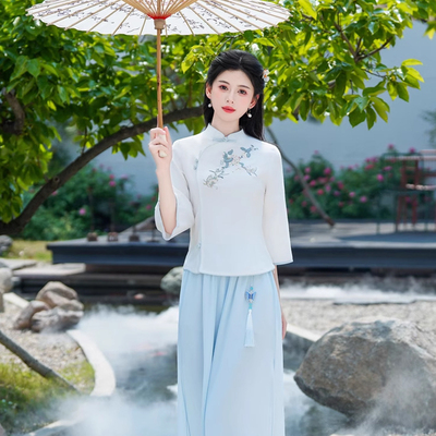 新中式国风套装日常可穿汉服女款