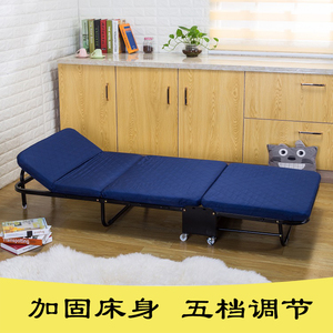单人午休床办公室隐形床折叠床双人多功能便携午睡沙发床酒店加床