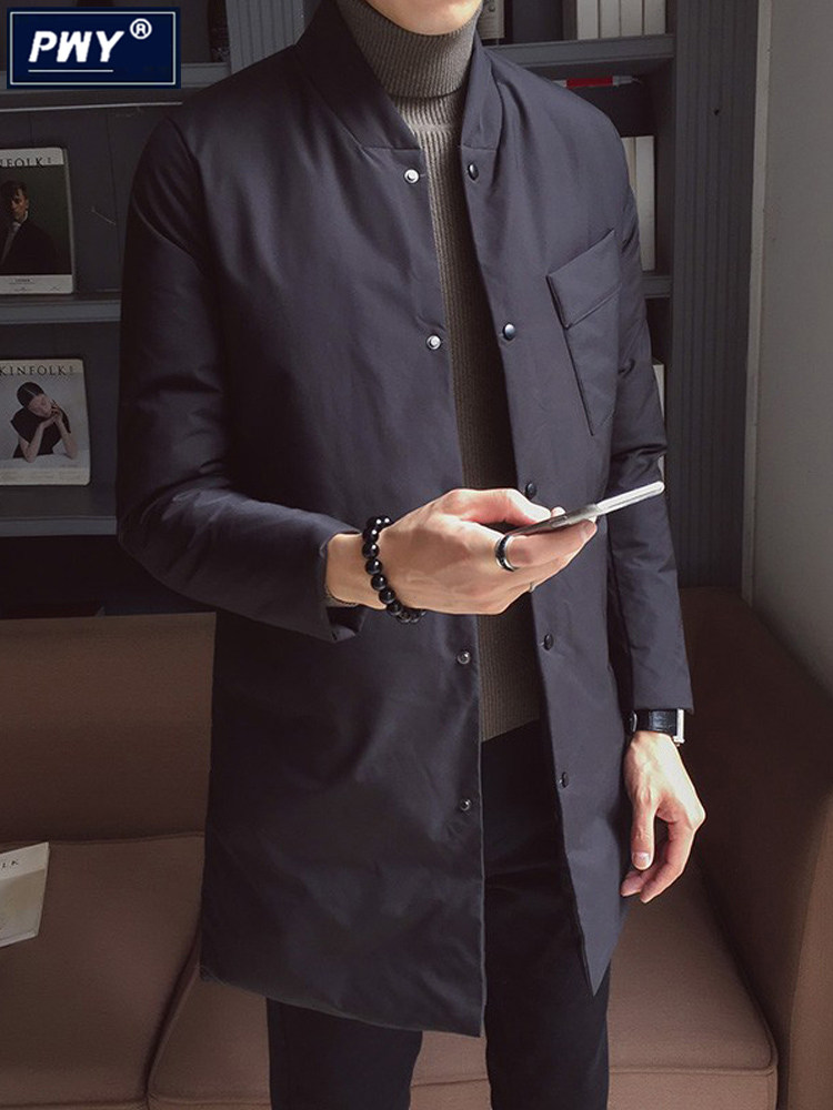 潮牌中长款羽绒棉衣男冬季2025新款轻薄修身棉服外套保暖加厚棉袄,男装,棉衣,淘宝优惠券,粉丝福利购,淘宝优惠卷