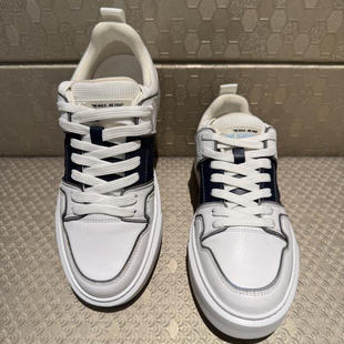 实体发货CNC男鞋四季新款 男士轻奢品牌时尚鞋子休闲鞋真皮板鞋男