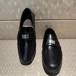 实体发货CNC男鞋2025春秋新款 男士真皮乐福鞋子休闲皮鞋豆豆鞋男