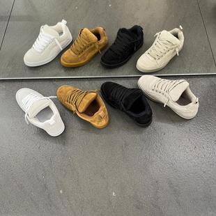 情侣新款 男女运动休闲鞋 系带透气德训款 滑板鞋 子潮 软底时尚 面包鞋