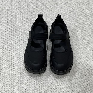 玛丽珍运动休闲鞋男女春季新款魔术贴乐福鞋子摸摸头情侣增高潮鞋