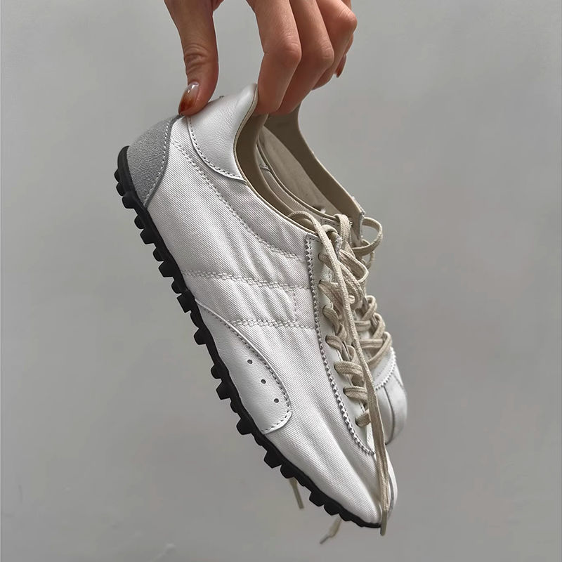 复古平底德训鞋男女2025新款老爹鞋经典软底轻便透气帆布鞋休闲鞋