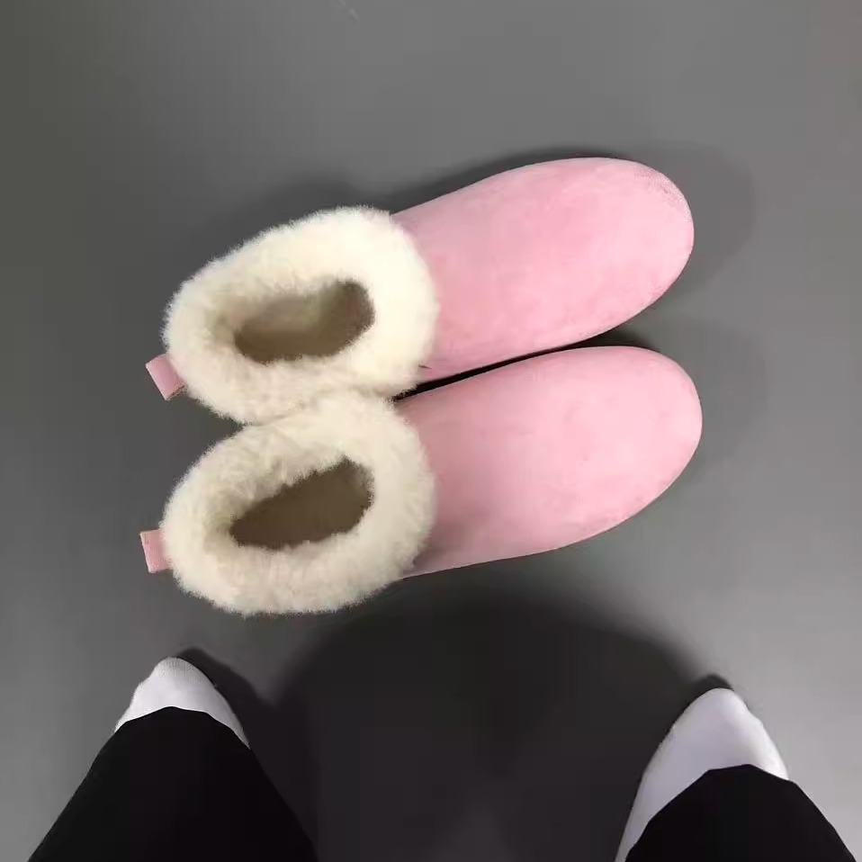 棉鞋男女加绒保暖加厚套脚东北潮款户外薄底冬季小土豆休闲雪地靴