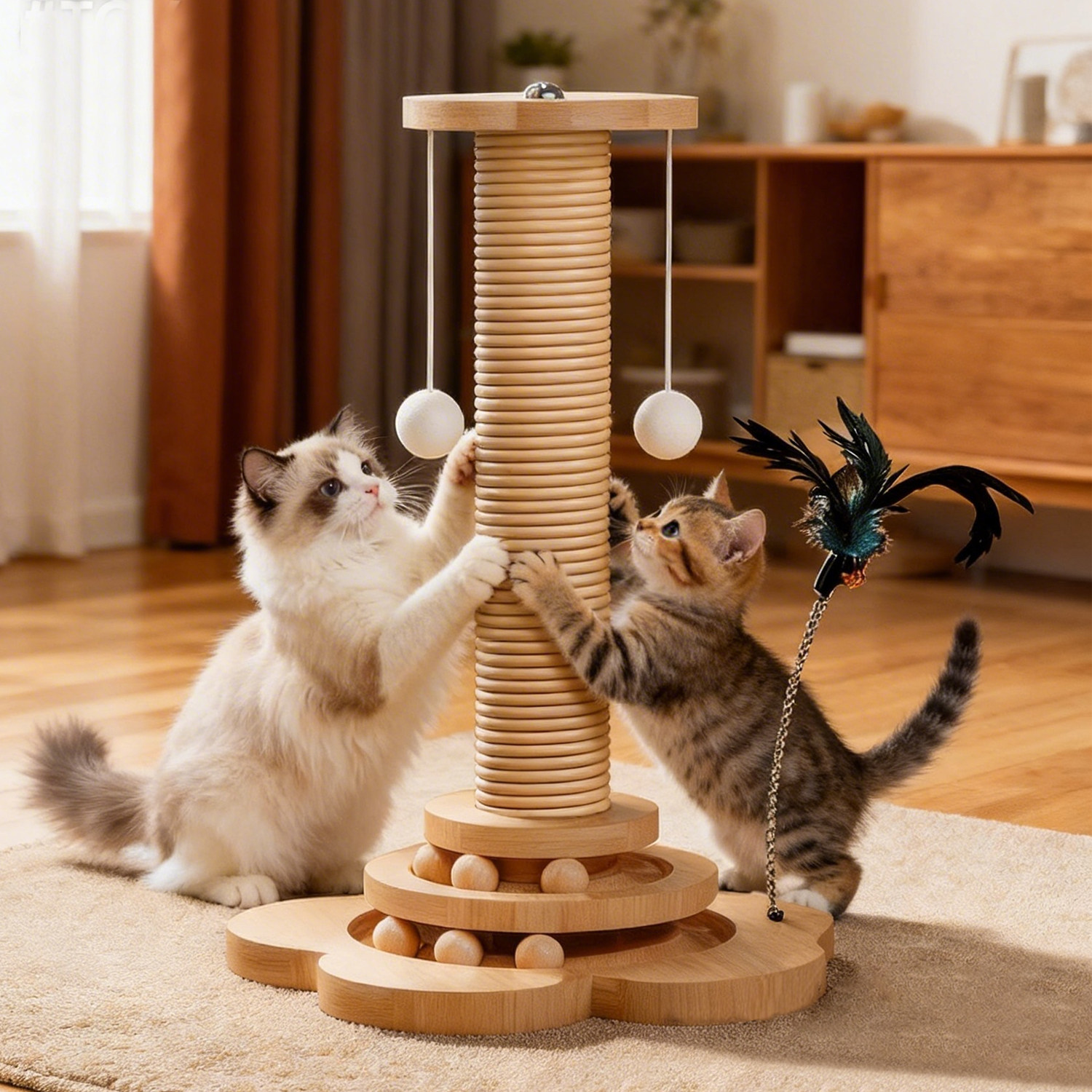 剑麻耐磨不掉屑猫抓柱猫抓板