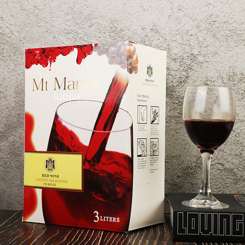 红酒  蒙图庄园3L盒装干红葡萄酒盒装婚宴 餐酒