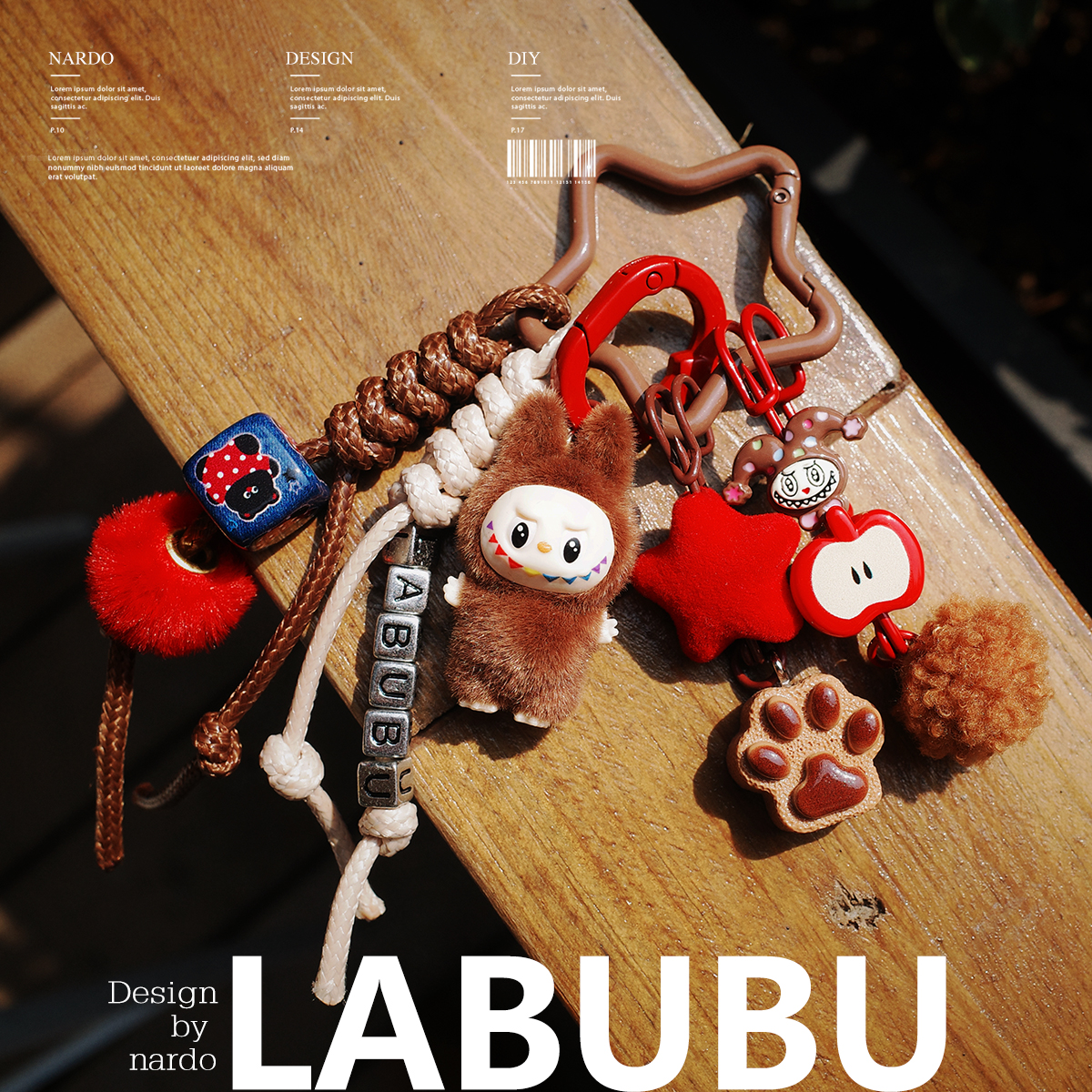 植绒改娃拉布布labubu搪胶挂件