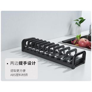厨房橱柜内碗碟收纳架放碗架沥水架碗盘收纳置物架家用简约碗柜