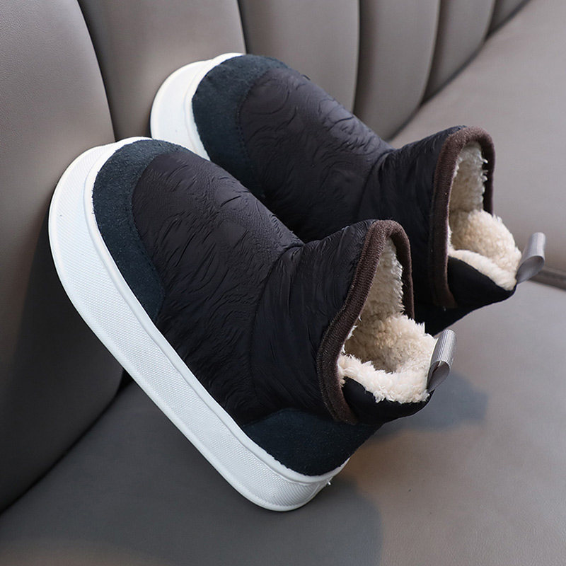 男童棉拖鞋包跟保暖冬季加绒加厚居家用男孩拖鞋室内亲子家居拖鞋