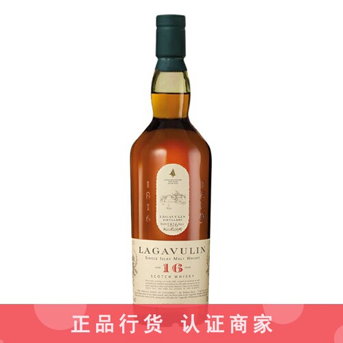 Lagavulin 乐加维林16年拉加维林单一麦芽威士忌洋酒700ml无盒