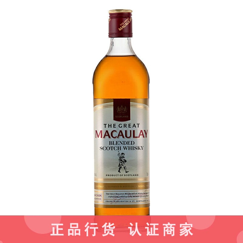 Macaulay 麦高瑞苏格兰威士忌英国进口洋酒烈酒调酒基酒 700ml