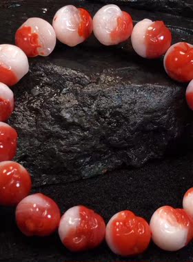 瓦西南红鸿运当头弥勒手链耳坠环戒指天珠三通复古背云流行时尚男