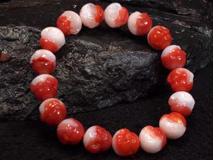 瓦西南红鸿运当头弥勒手链耳坠环戒指天珠三通复古背云流行时尚男