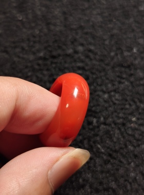 天然南红玛瑙指环玉质感一流内径17.4男女款戒指精美饰品首饰