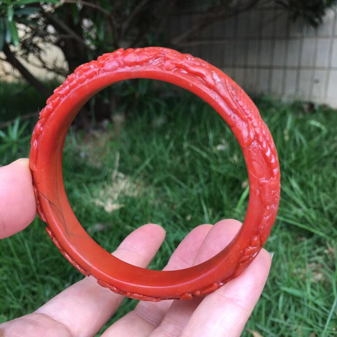 南红玛瑙雕刻凤戏牡丹手镯钟馗达摩大日如来绿松石手串闺蜜礼物女