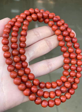 川料南红锦红多圈手链天河石极光23沉香水晶宝石手串戒指吊坠男女