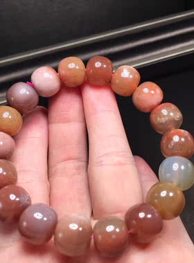 天然阿拉善老型珠手串吊坠牡丹花莲花回纹老型珠弥勒笑佛百搭时尚