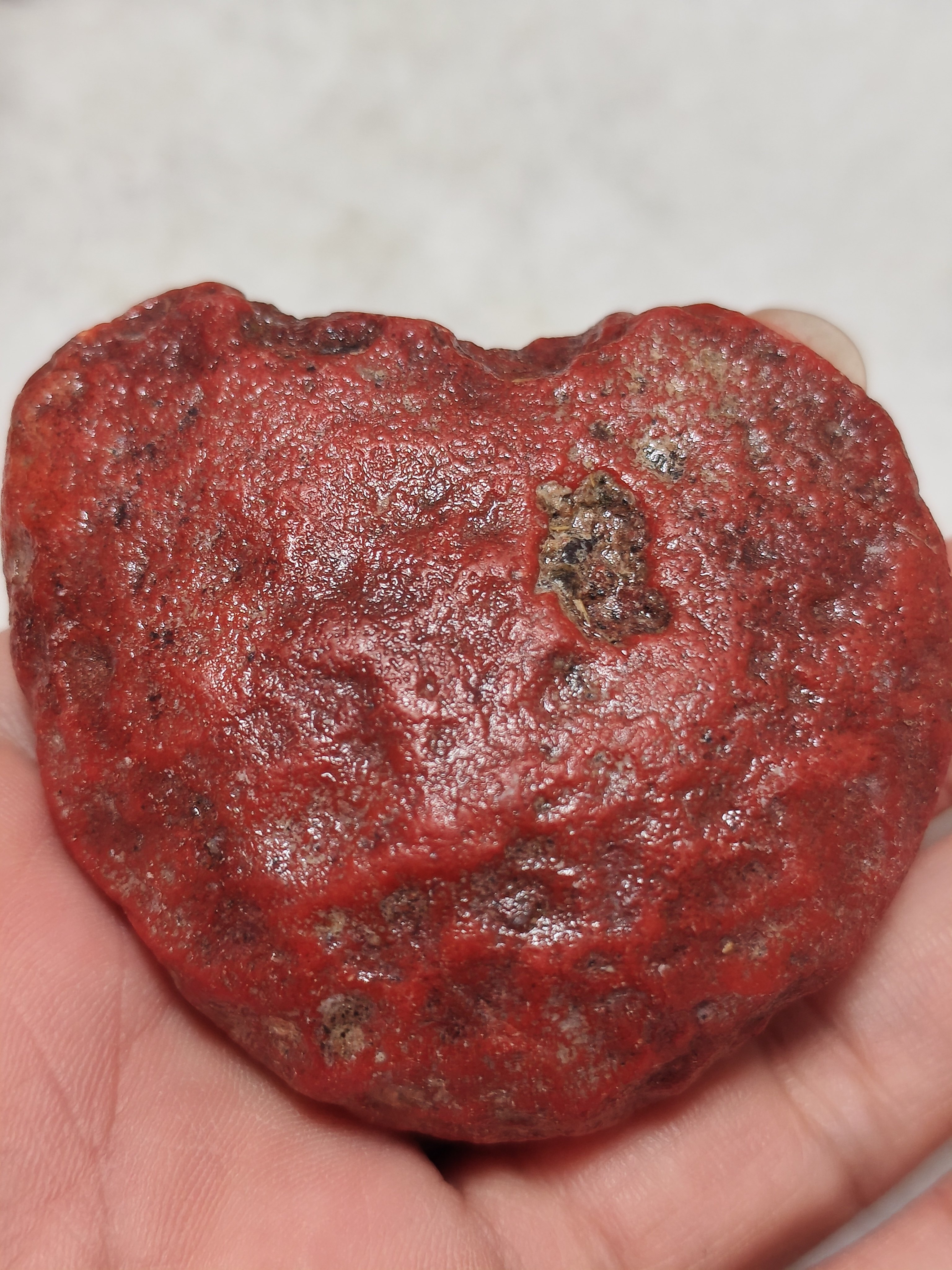 南红玛瑙原石吊坠屁桃手把件吊坠挂件纹理漂亮红润手串支持打孔