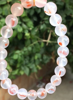 精美南红九口冰飘单圈手串手链吊坠牡丹花莲花回纹老型珠弥勒男女