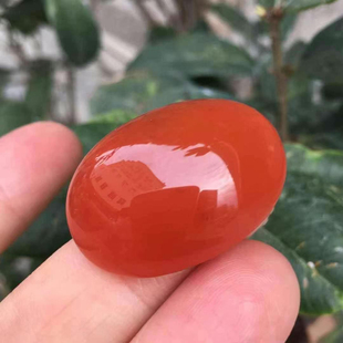 天然保山南红大蛋面吊坠串舒俱来翡翠水晶盐源玛瑙百搭时尚 DIY女