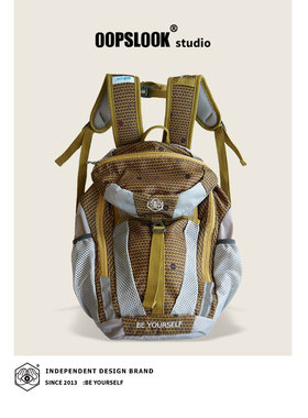 巫鹿可设计减压防水户外运动旅游休闲上学通勤电脑双肩包男女背包