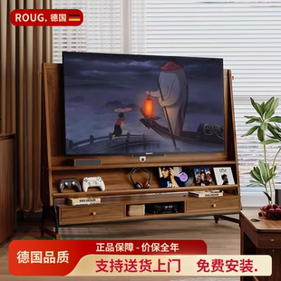 德国新款实木可移动电视柜客厅家用小户型现代简约落地电视支架
