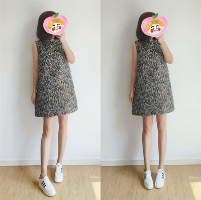 2025新款小碎花超好看外穿气质法式a字裙子无袖背心裙连衣裙