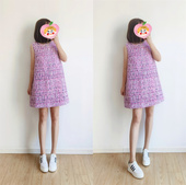 秋冬超好看紫色高级内搭小个子A版 背心裙气质春显瘦小香风连衣裙