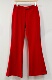 简约百搭红色中腰显瘦微喇叭裤 西装 裤 春夏款 子27码 修身 女裤 韩版
