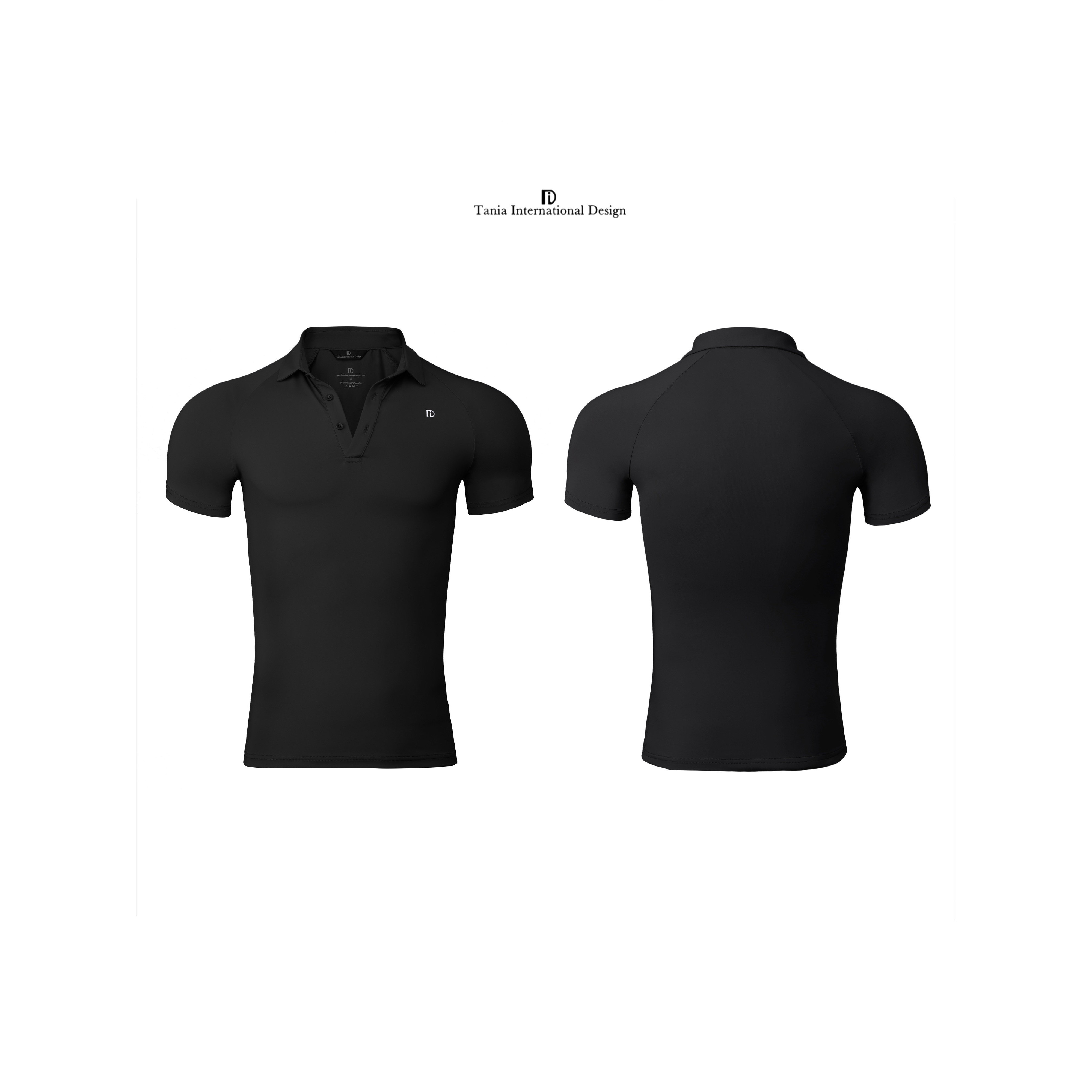 TID摩登舞上衣短袖男士国标舞成人舞蹈练功服拉丁舞服POLO